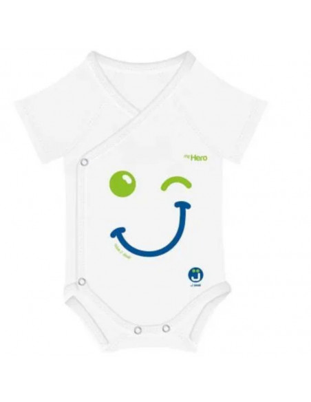 J-Bimbi - Body bianco "My Hero Smile" 44-62cm