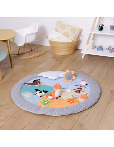 Tappeto FUN Hop per bambini, il gioco della campana, animali verde 180x270  cm