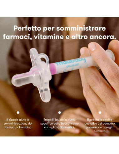 FRIDA - Baby dispenser per medicinali a forma di ciuccio