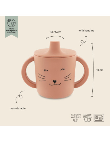 Trixie - tazza con manici e beccuccio silicone