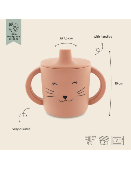 Trixie - tazza con manici e beccuccio silicone
