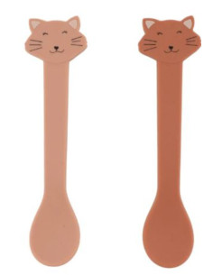trixie - set 2 cucchiai in silicone