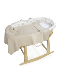 pasito a pasito - coperta neonati tricot beige 2