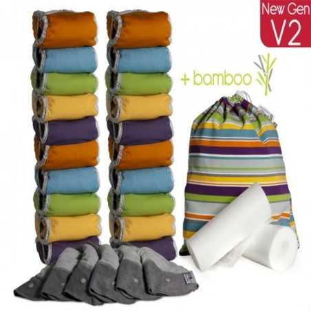 KIT 20 PANNOLINI V2 CONF.GRANDE PASTEL