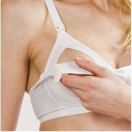MySanity - Reggiseno allattamento supporto extra, coppa C bianco