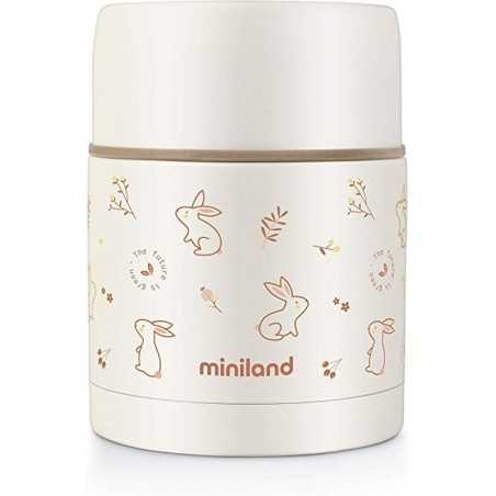 Miniland - Thermos Bunny Nature Food 600ml