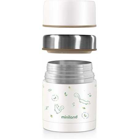 Miniland - Thermos Bunny Nature Food 600ml