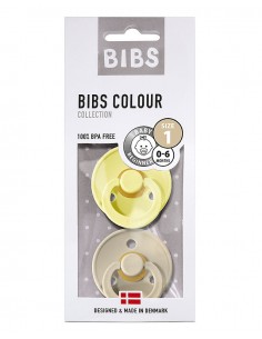 Bibs - Set Ciucci Colour 0-6 mesi con Tettarella a ciliegia 2pz 2